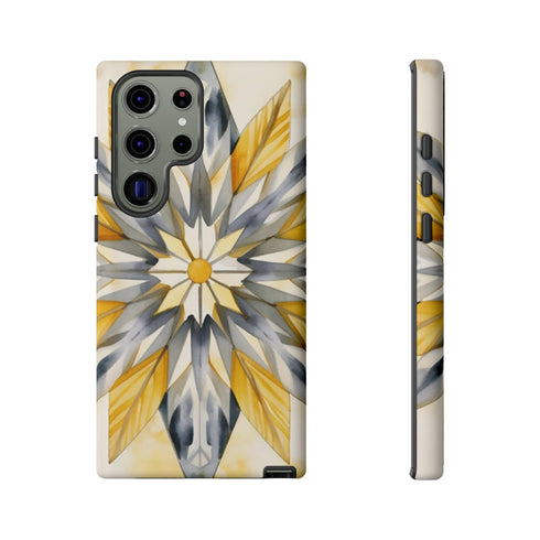 Sunshine Bloom Mosaic - Impact Resistant Phone Case Samsung Galaxy S23 Ultra Matte